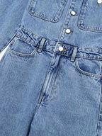 Denim Long Sleeve Jumpsuit