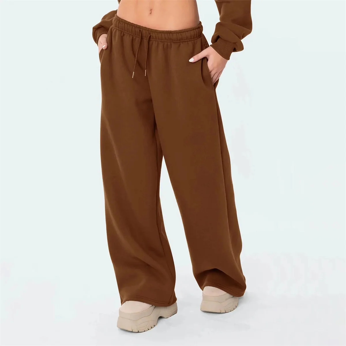 Elastic Waist Baggy Sweatpants